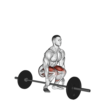 How to do Barbell Single-Arm Side Deadlift — animated demonstration