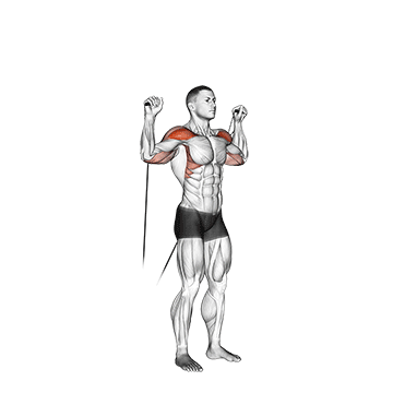 How to do Cable Shoulder Press — animated demonstration