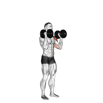 How to do Dumbbell Alternating Side Press — animated demonstration