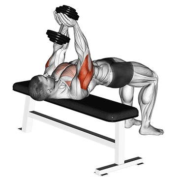 How to do Dumbbell Close-Grip Press — animated demonstration