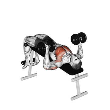 How to do Dumbbell Decline Bench Press — animated demonstration