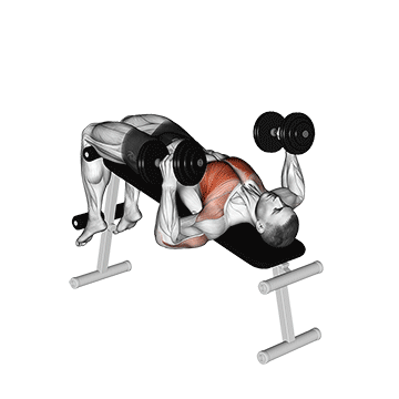 How to do Dumbbell Decline Hammer Press — animated demonstration