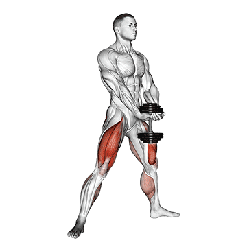 How to do Dumbbell Plyo Squat — animated demonstration