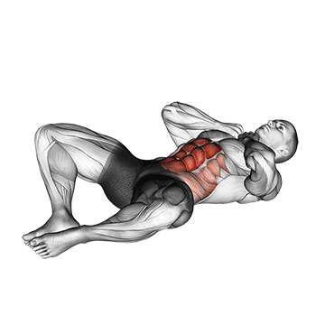 How to do Groin Crunch — animated demonstration