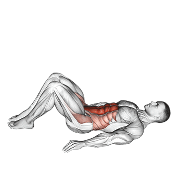 How to do Bent-Knee Hip Raise — animated demonstration