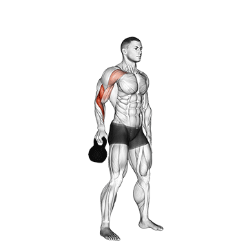 How to do Bottoms-Up Kettlebell Hang Clean — animated demonstration