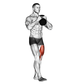 How to do Kettlebell Pistol Squat — animated demonstration