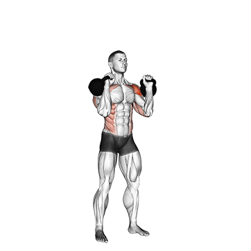 How to do Kettlebell Seesaw Press — animated demonstration
