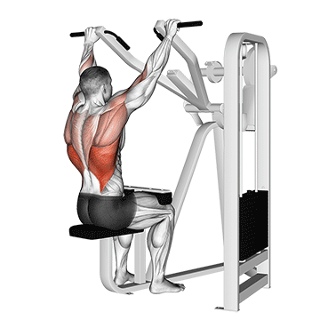 How to do Lever Front Pulldown — animated demonstration