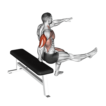 How to do Single-Arm Dip — animated demonstration