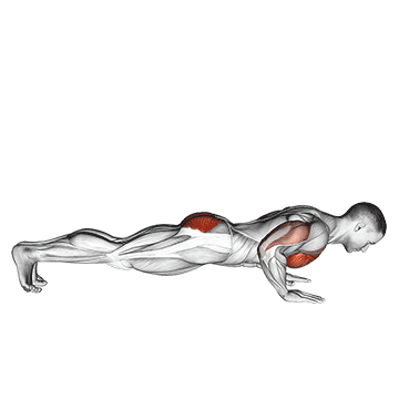 How to do Outside Leg Kick Push-Up — animated demonstration