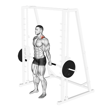 How to do Smith Back Shrug — animated demonstration
