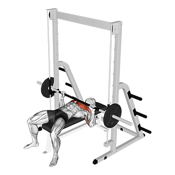How to do Smith Bench Press — animated demonstration