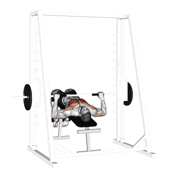 How to do Smith Decline Bench Press — animated demonstration