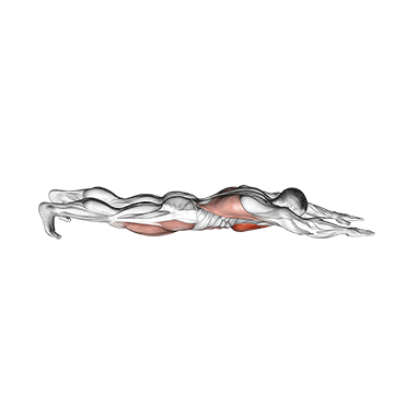 How to do Superman Push-Up — animated demonstration