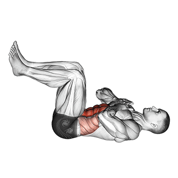 How to do Tuck Crunch — animated demonstration