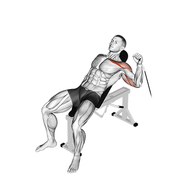 How to do Cable Single-Arm Incline Press — animated demonstration