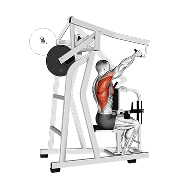 How to do Single-Arm Lever High Row — animated demonstration