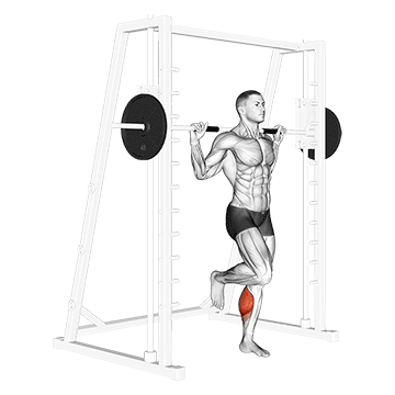 How to do Smith Single-Leg Floor Calf Raise — animated demonstration
