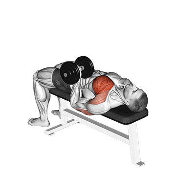 How to do Dumbbell Single-Arm Reverse-Grip Press — animated demonstration
