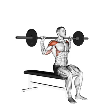 Seated Behind-the-Neck Barbell Press