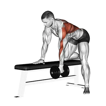 Dumbbell Single-Arm Bent-Over Row