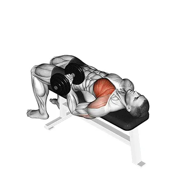 Dumbbell Lying Single-Arm Press