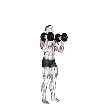 Dumbbell Standing Alternating Overhead Press