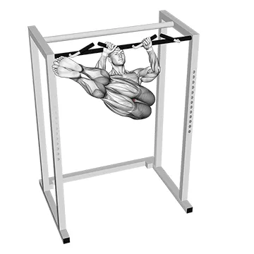 Hanging Straight Twisting Leg Hip Raise