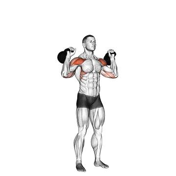 Kettlebell Two-Arm Military Press