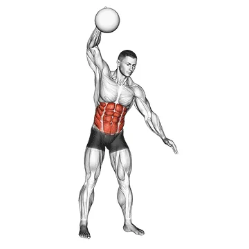 Single-Arm Medicine Ball Slam