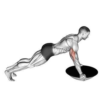 Bosu Ball Push-Up (Flat Side Up)