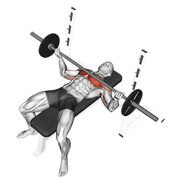 Barbell Wide Reverse-Grip Bench Press