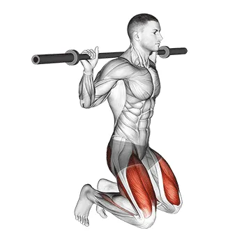 Barbell Kneeling Jump Squat