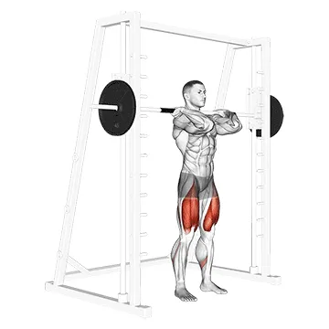 Clean-Grip Smith Front Squat