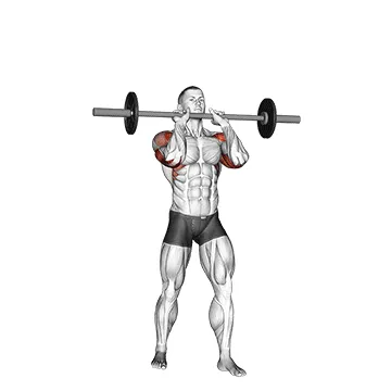 Barbell Standing Close-Grip Military Press