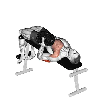 Dumbbell Decline Single-Arm Hammer Press