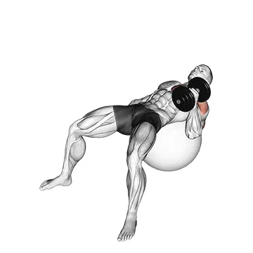 Single-Arm Stability Ball Hammer Press
