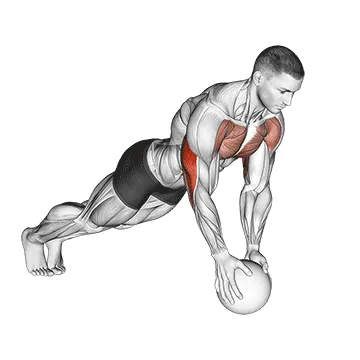 Medicine Ball Close-Grip Push-Up
