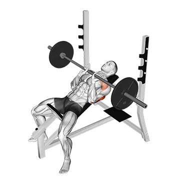 Barbell Incline Close-Grip Bench Press