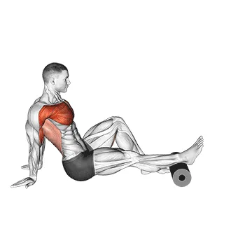 Single-Leg Seated Foam Roller Shoulder Mobility