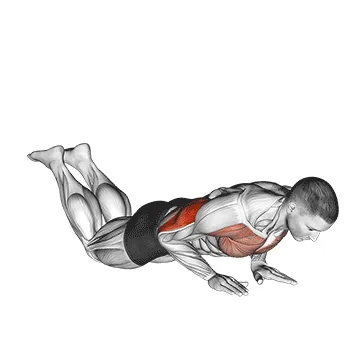 Kneeling Close-Grip Push-Up